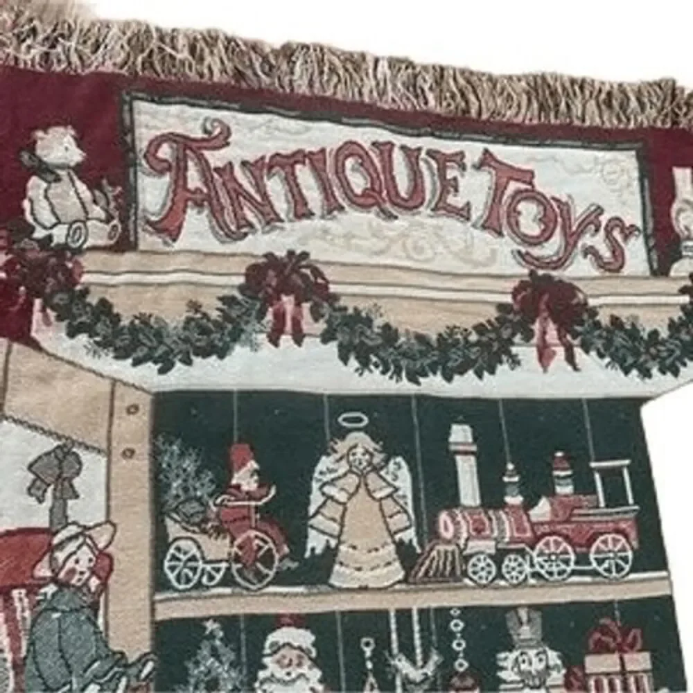Vintage Antique Toys Tapestry Throw Blanket